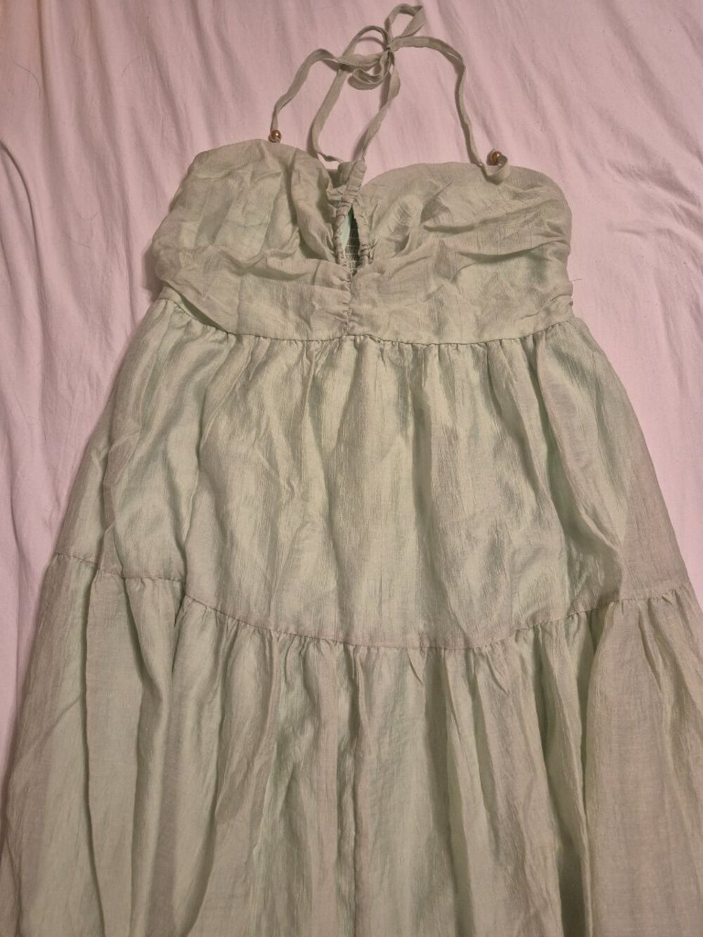 Green Halter Maxi Dress - Picture 2 of 6